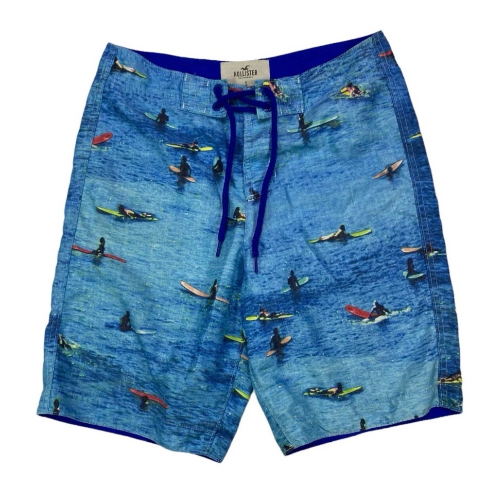 Hollister Men’s Blue Surfboard Board Shorts 🌊✨‎